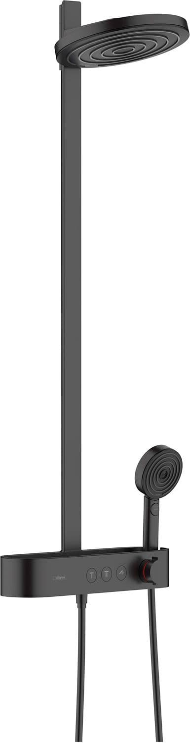 Colonne de douche+thermostat pulsify S 260 2JET EcoSmart HG Noir matte 9L/MIN