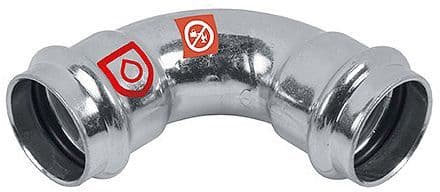 Elleboog ff 90° 22MM C-staal frabo