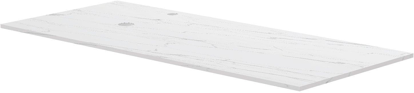 Tablet marbre ceramique puro L120 H1,2 1VIDAGE/TROU robinet gauche white calacatta
