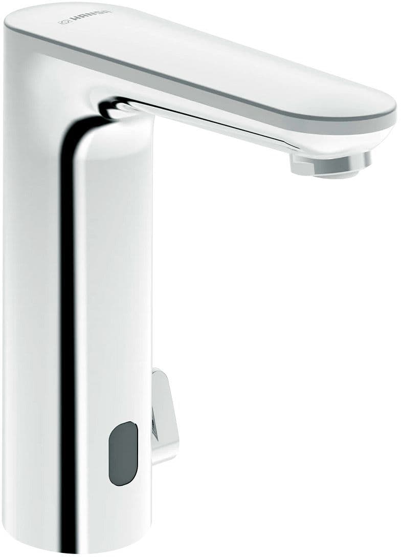 Elektronische lavabo kraan hansaelectra Safety hoog 3V Bluetooth chroom