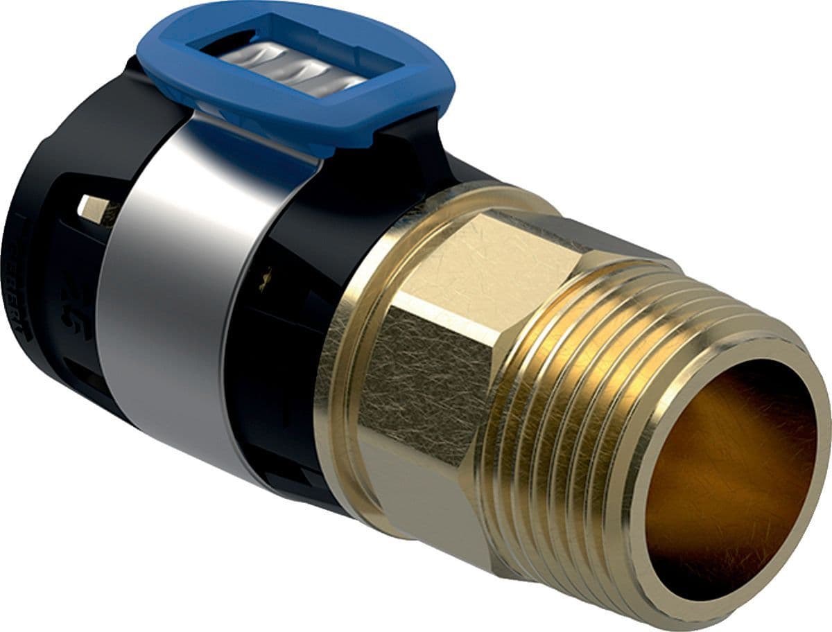 Puntstuk 20MM-1/2"M FlowFit Geberit