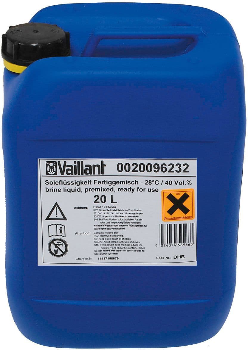 Glycol v.wp geotherm Vaillant 20L Groen