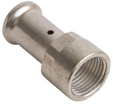 Puntstuk 20MM-3/4"F messing pers Henco