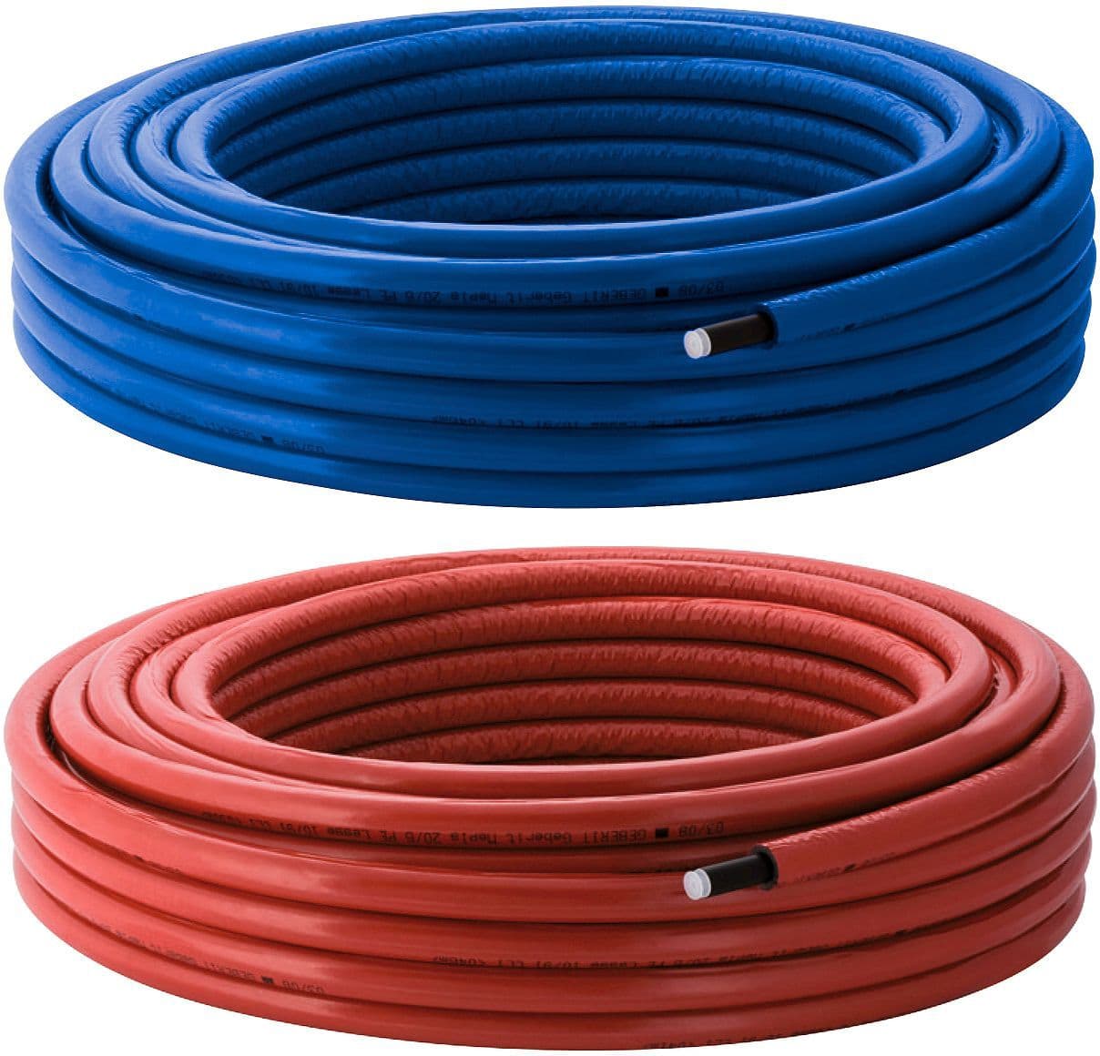 Buis + isolatie ISO6(=6MM) 16MM Rood rol 50M Mepla Geberit