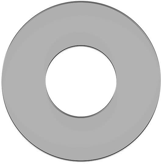 Rozet vola chroom 60MM - gat 30 mm