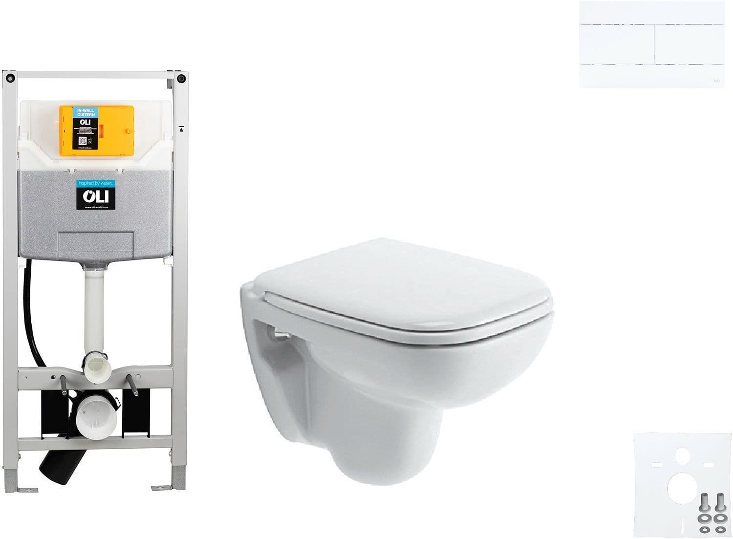 WALLFIX OLI HANGWC D-CODE COMPACT DURAVIT CODE SLIM WIT