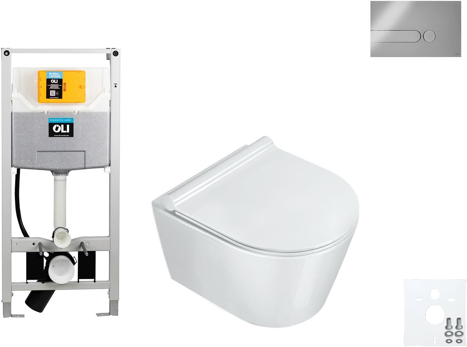 WALLFIX OLI HANGWC ZERO 46 CATALANO IPLATE MAT CHROOM