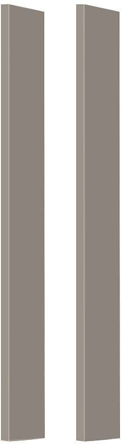ZIJWAND VOOR SPIEGELKAST MOLTO (SET 2 STUKS) POEDERGRIJS
