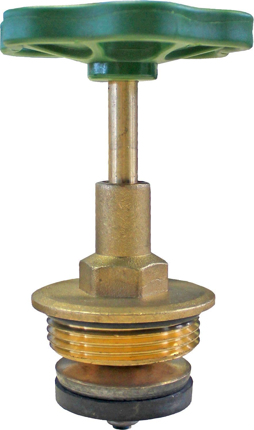 Koperen kraankop met wiel 6/4"