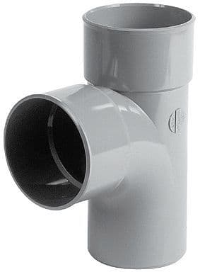 REDUCT.T PVC 87°EF NICOLL 90-50MM GRIS