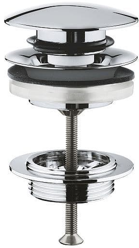 Crepine click 5/4"X64MM FG chrome