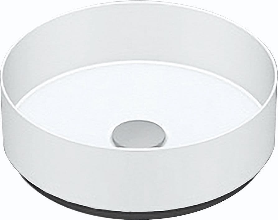 Opbouw lavabo AB.KE325 diameter 325 zonder kraanvlak/overloop wit