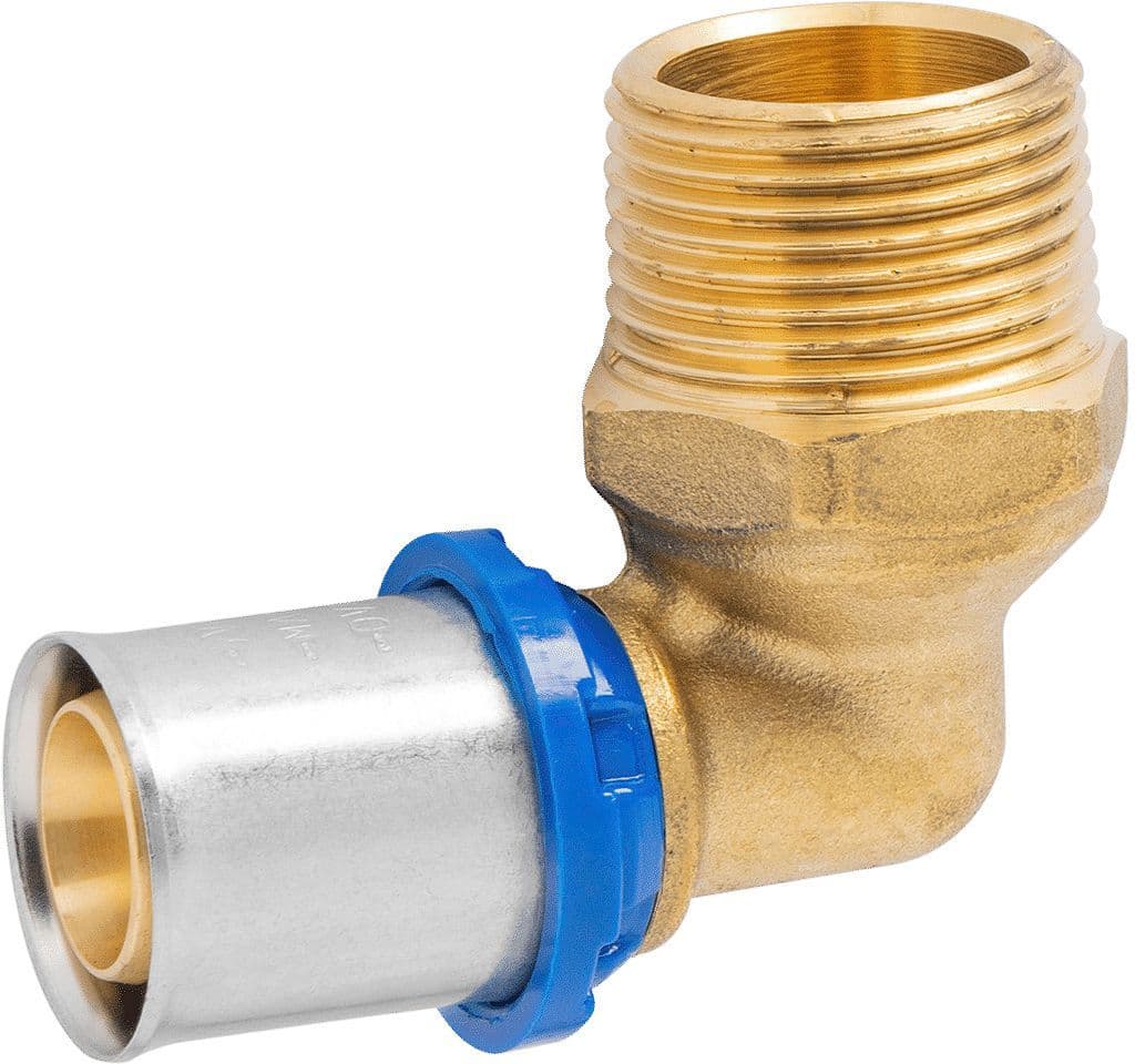 Elleboog 90° 20MM-3/4"M ALUPEX