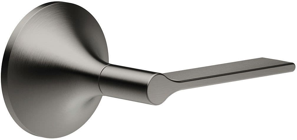 Set de finition robinet d'arret vaia dornbracht poignee droite dark platinum mat