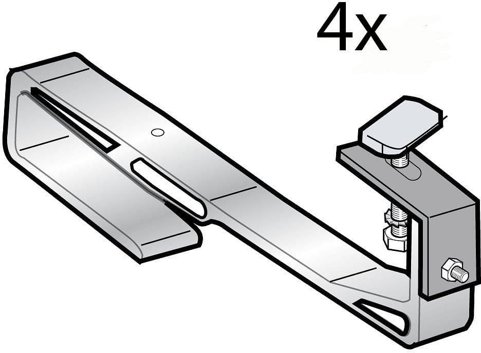 Montageset voor latten (6ST)PANEEL remeha opbouw klassieke pannen