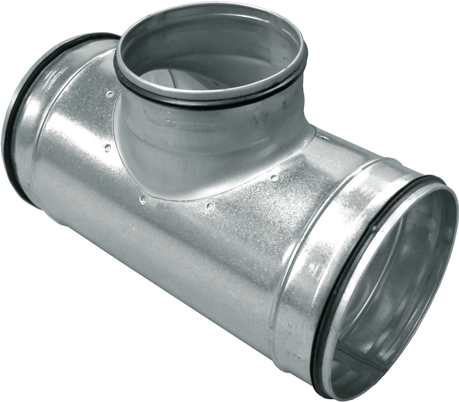 Spiral-d galva reductie T voor ventilatie 250-125-250MM