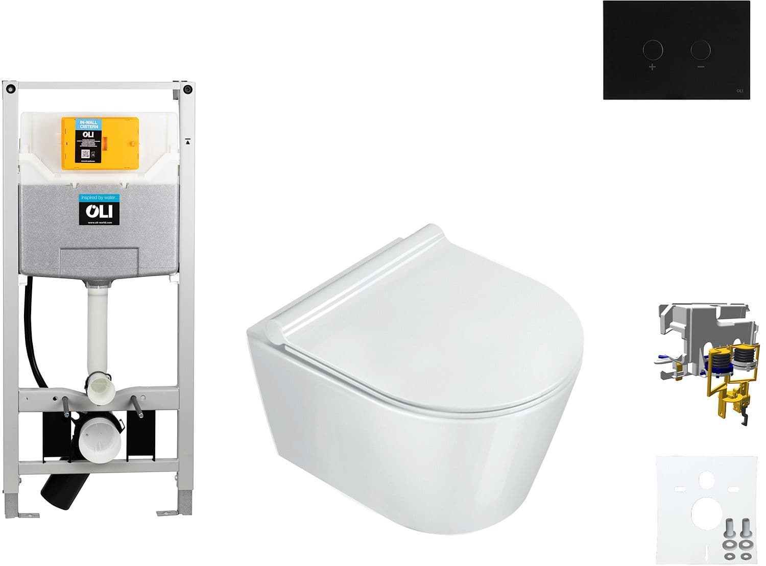 WALLFIX OLI HANGWC ZERO 46 CATALANO BLINK ZWART