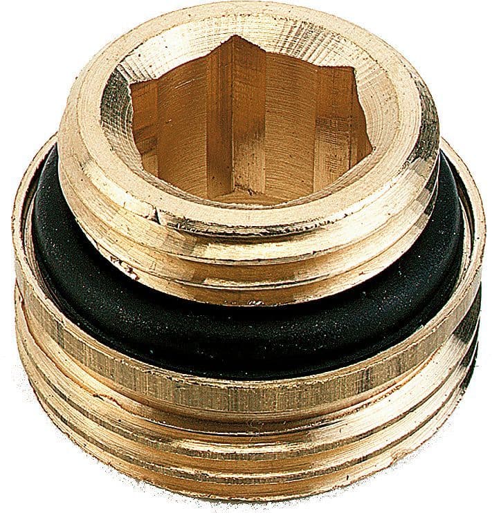 Nippel Comap onderblok - radiator 1/2"M-3/4"M