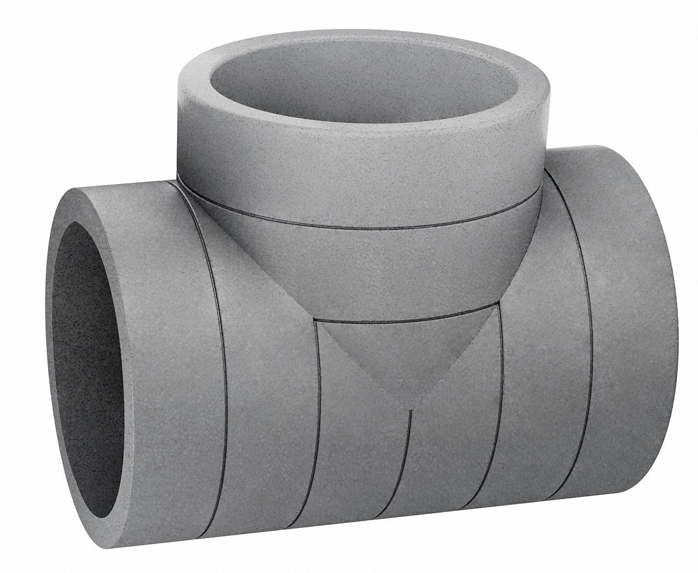 Aduro geisoleerd ventilatie T EPS 90°-200MM