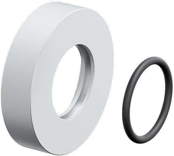 Muurrozet voor minisuk Clou inox-geborsteld