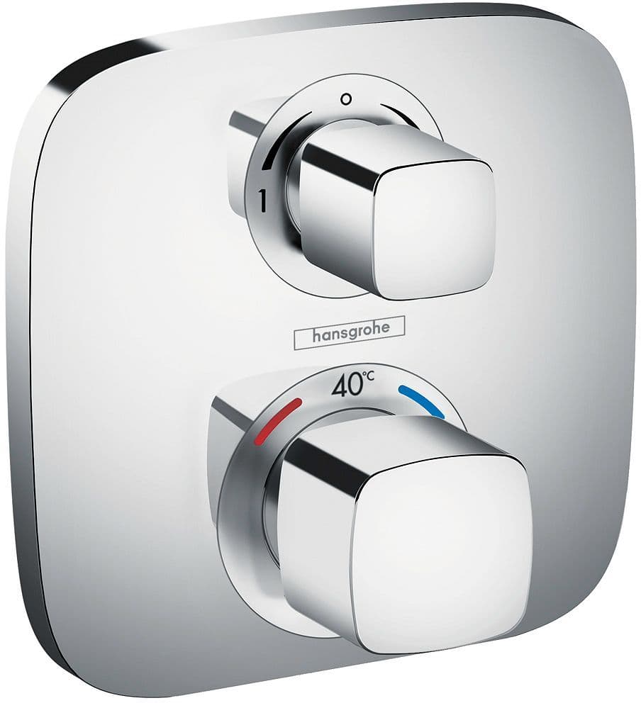 Set de finition thermostat+ inverseur Ecostat E Hansgrohe chrome