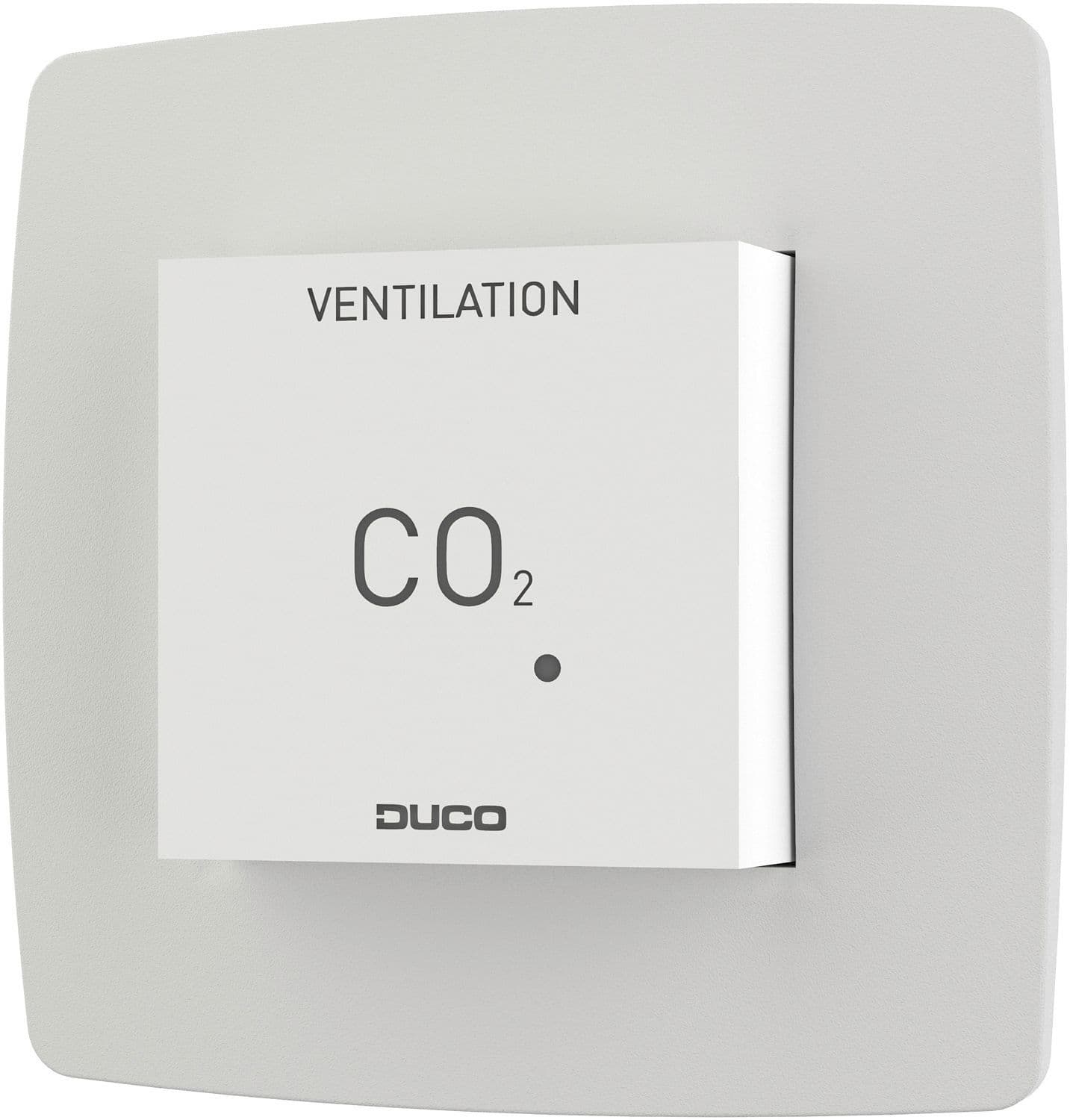 CO2 Ruimtesensor zonder bediening rf/wired Duco wit/wit