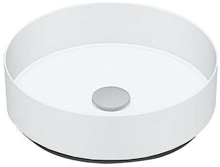 Opbouw lavabo AB.KE400 diameter 400MM zonder kraanvlak/overloop wit