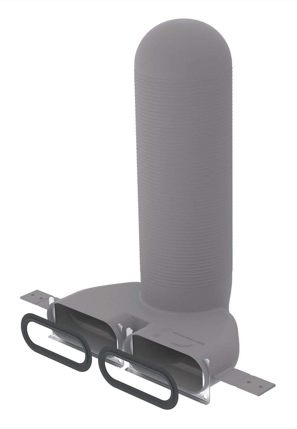 Ventielaansluitstuk voor ComfoTube Flat 51 DN125 2XFLAT 90° Zehnder