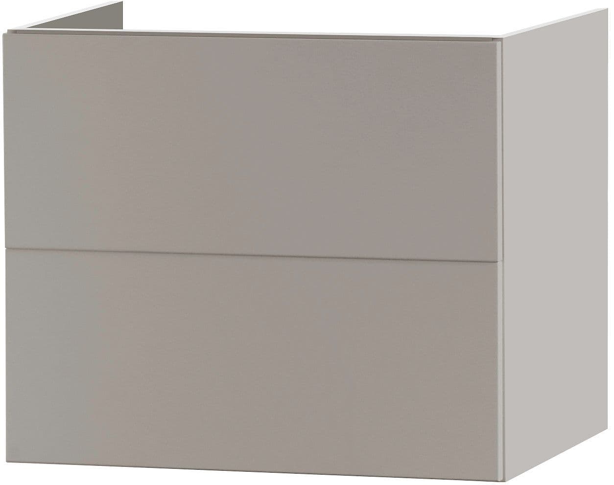 ONDERKAST PURO 2 LADEN 70CM PUSH-OPEN SATIJN GRIJS