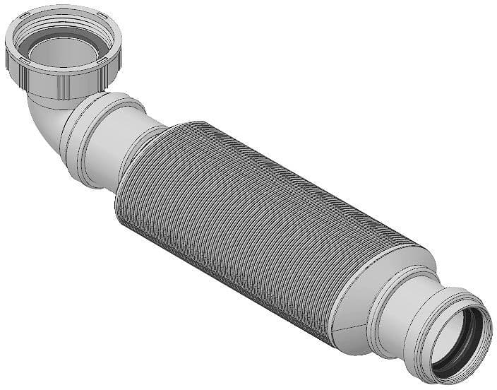 Sifon plat voor DucoBox energy/eco