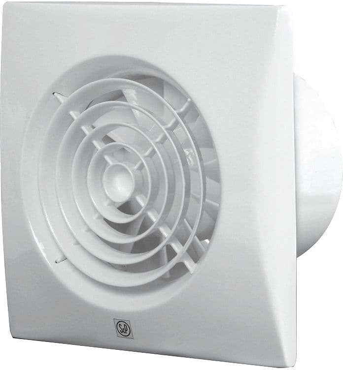 Badkamerventilator + timer SILENT-100 crz s&p