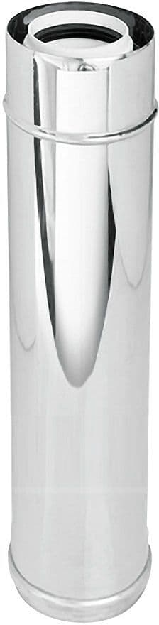 Uniflow tube concentrique 80/125MM 500MM inox/pp