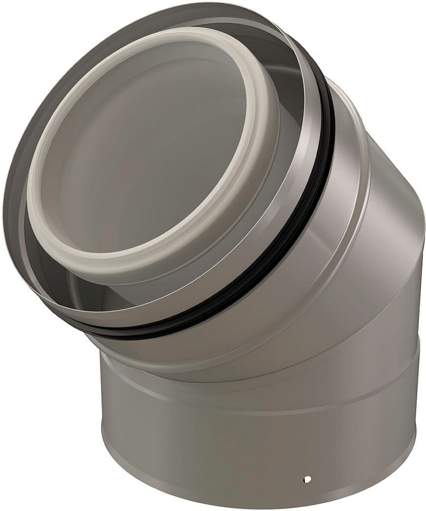 PP/GALVA BOCHT 45° CONCENTRISCH UBBINK DN125/200