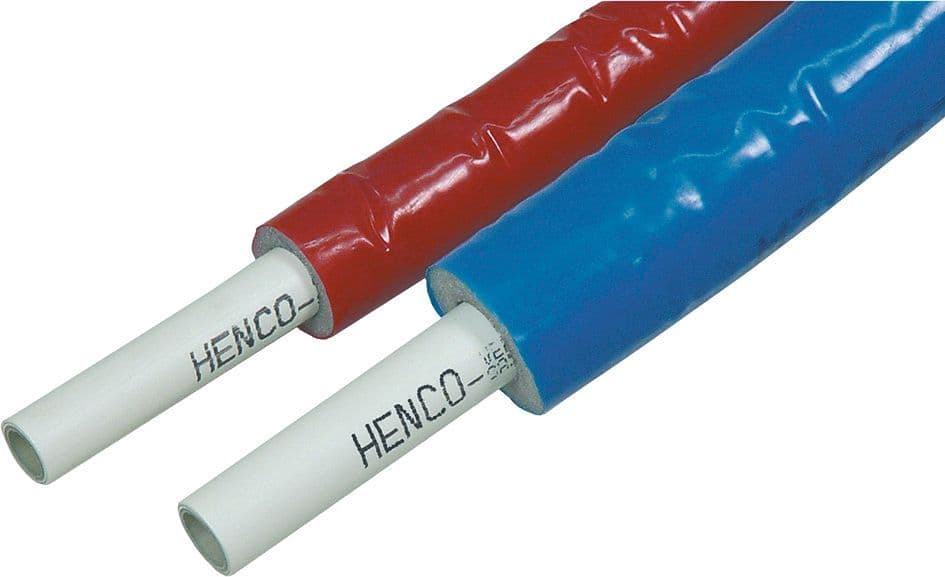 Meerlagenbuis RIXc + isolatie ISO4(=6MM) 26X3 Blauw rol 50M Henco