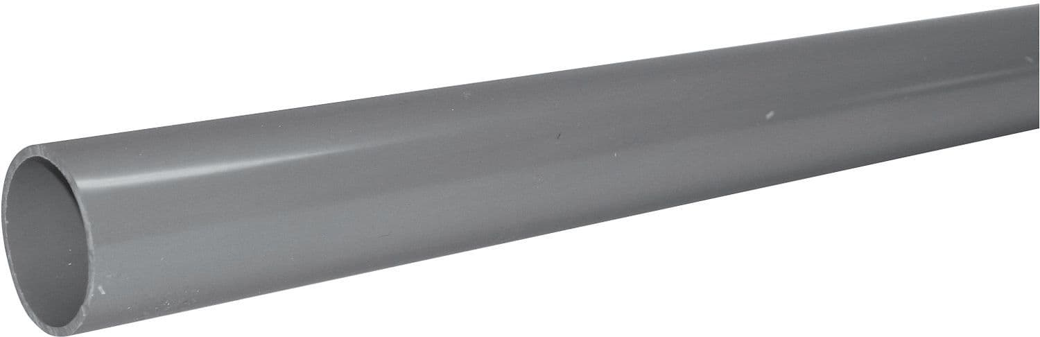 PVC buis kW 125-2,5MM lengte 4M RAL7037