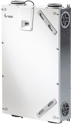 Ventilatieunit D150 Compact Vasco warmteterugwinning zonder schakelaar ERP B