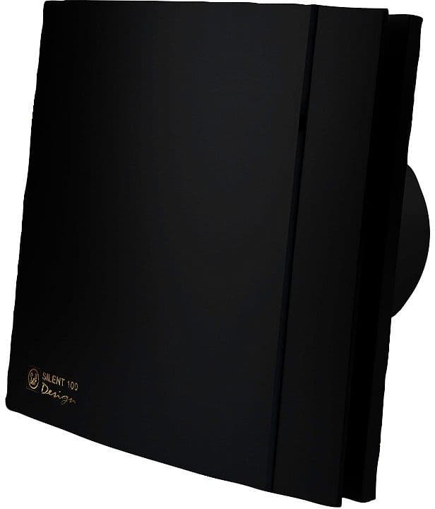 BADKAMERVENTILATOR + TIMER SILENT-100 CRZ BLACK DESIGN S&P