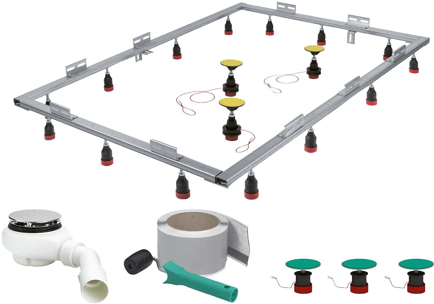 MONTAGESET DOUCHE TOT 120x180 8CM 38L/MIN