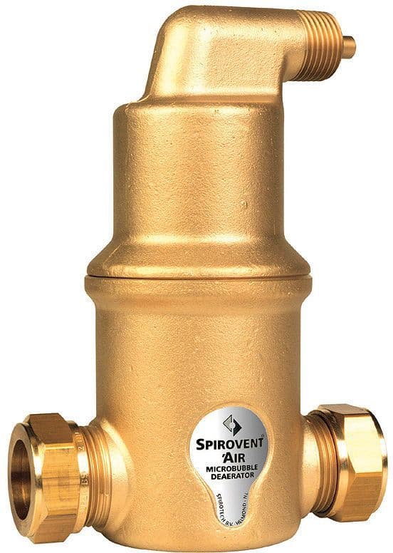 Spirovent luchtafscheider klem horizontaal 22MM