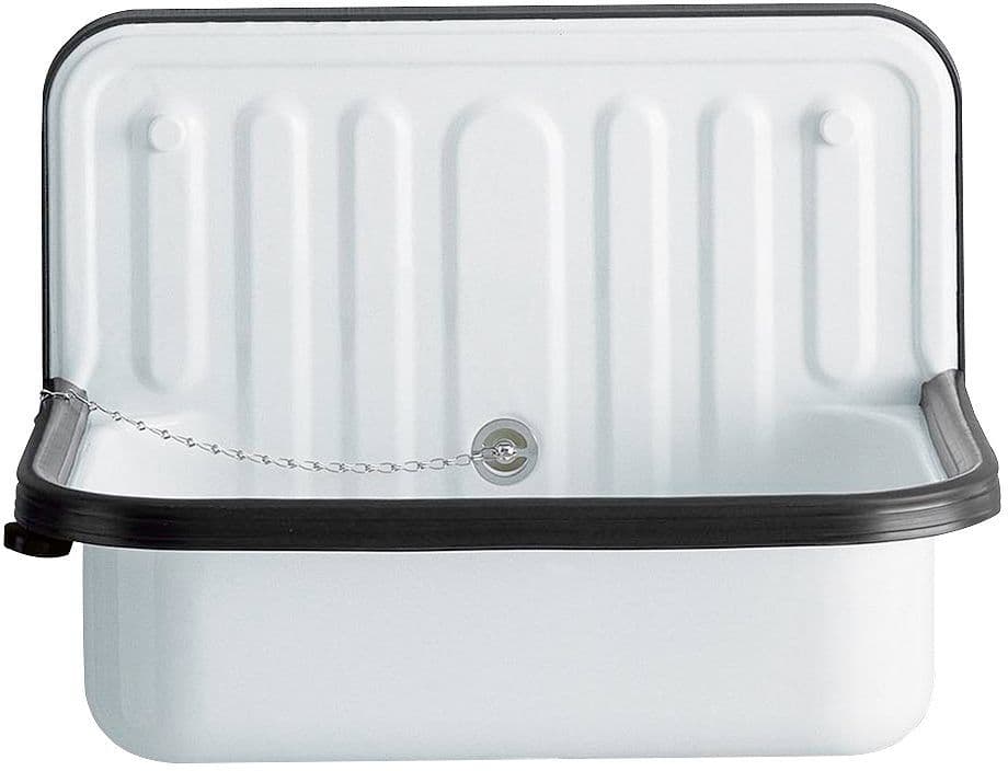 UITGIETBAK+STOOTRAND 510U ALAPE 510X360 MET OVERLOOP INCL.BEVESTIGING+ KREPINE 6/4" WIT