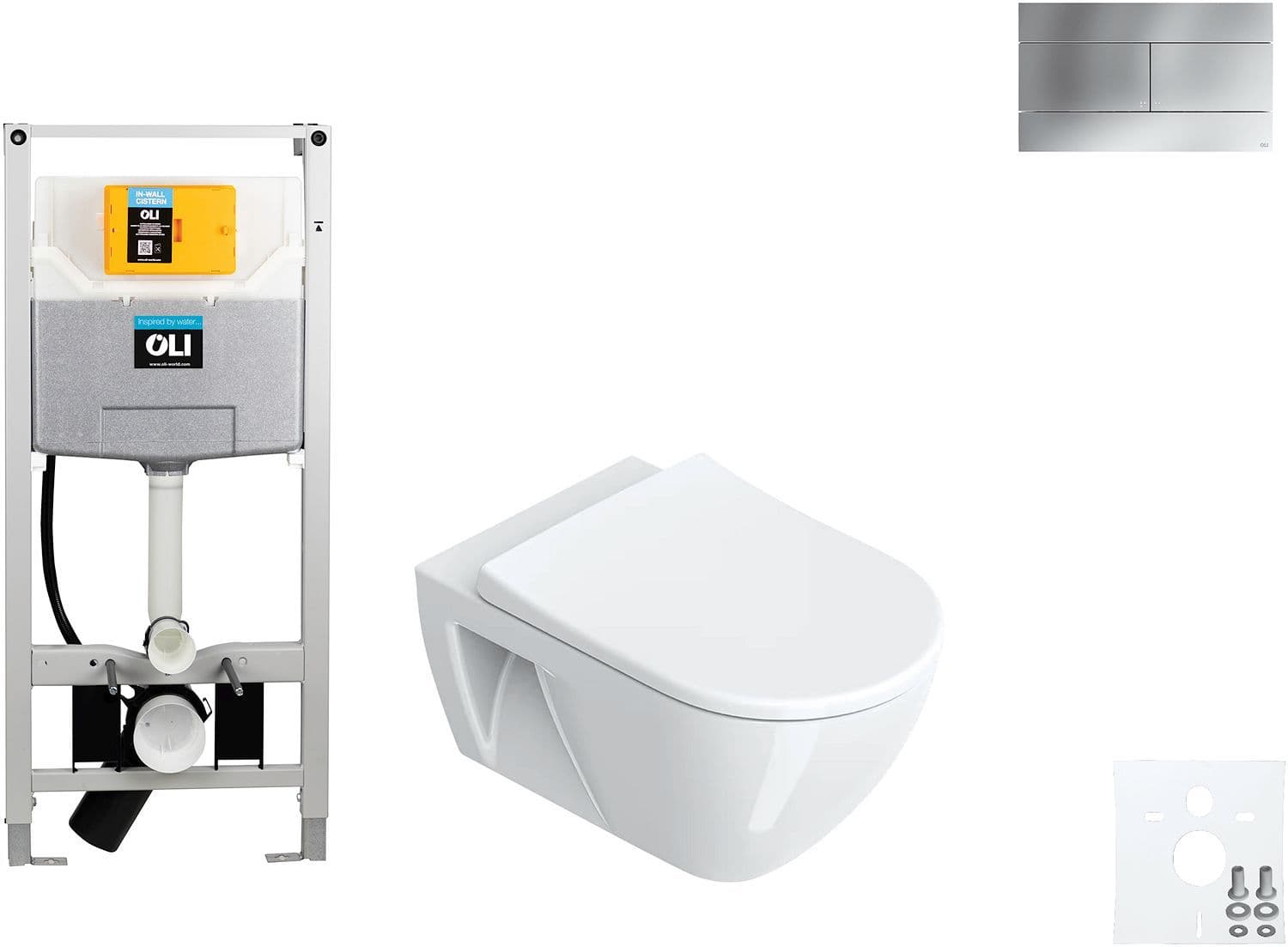 WALLFIX OLI HANGWC SFERA ECO CATALANO SLIM MAT CHROOM