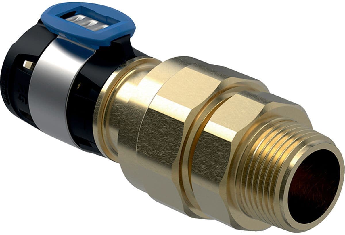 3-DELIGE Koppeling 40MM-5/4"M FlowFit Geberit