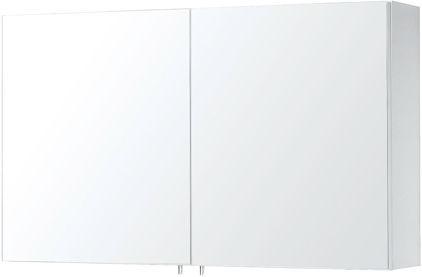 Spiegelkast form/cita 2 deuren 120CM wit