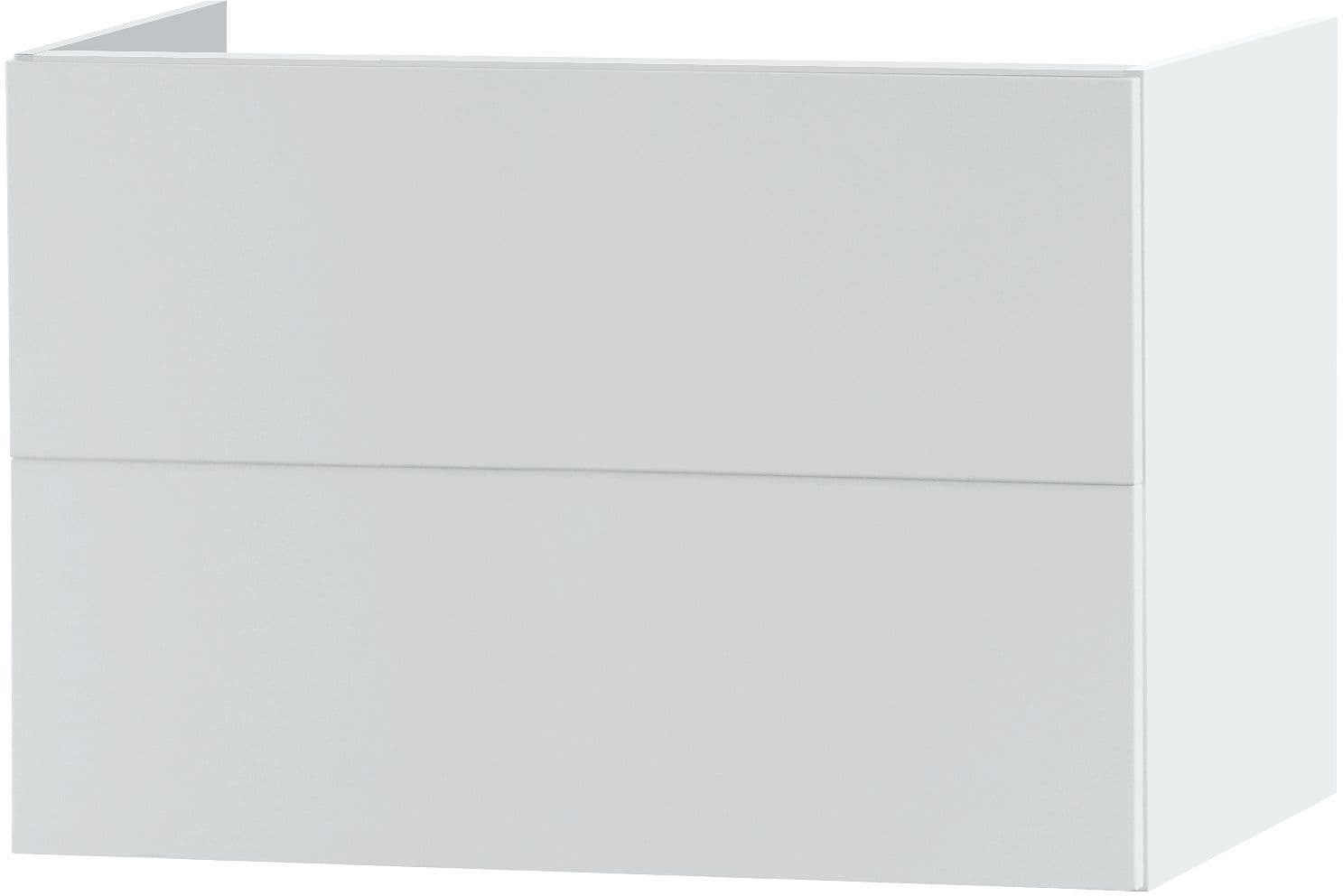 Onderkast puro 2 laden 80CM Push-Open satijn wit