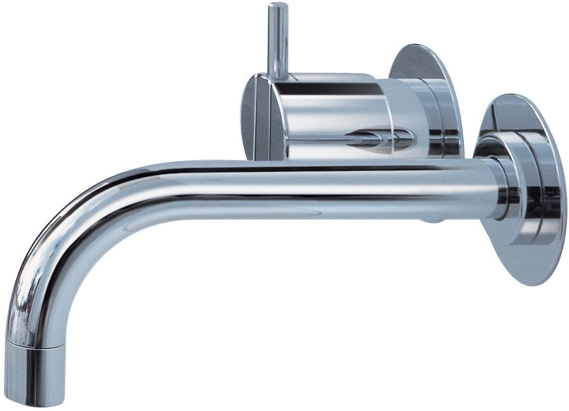 Mengkraan lavabo inbouw muur vola chroom