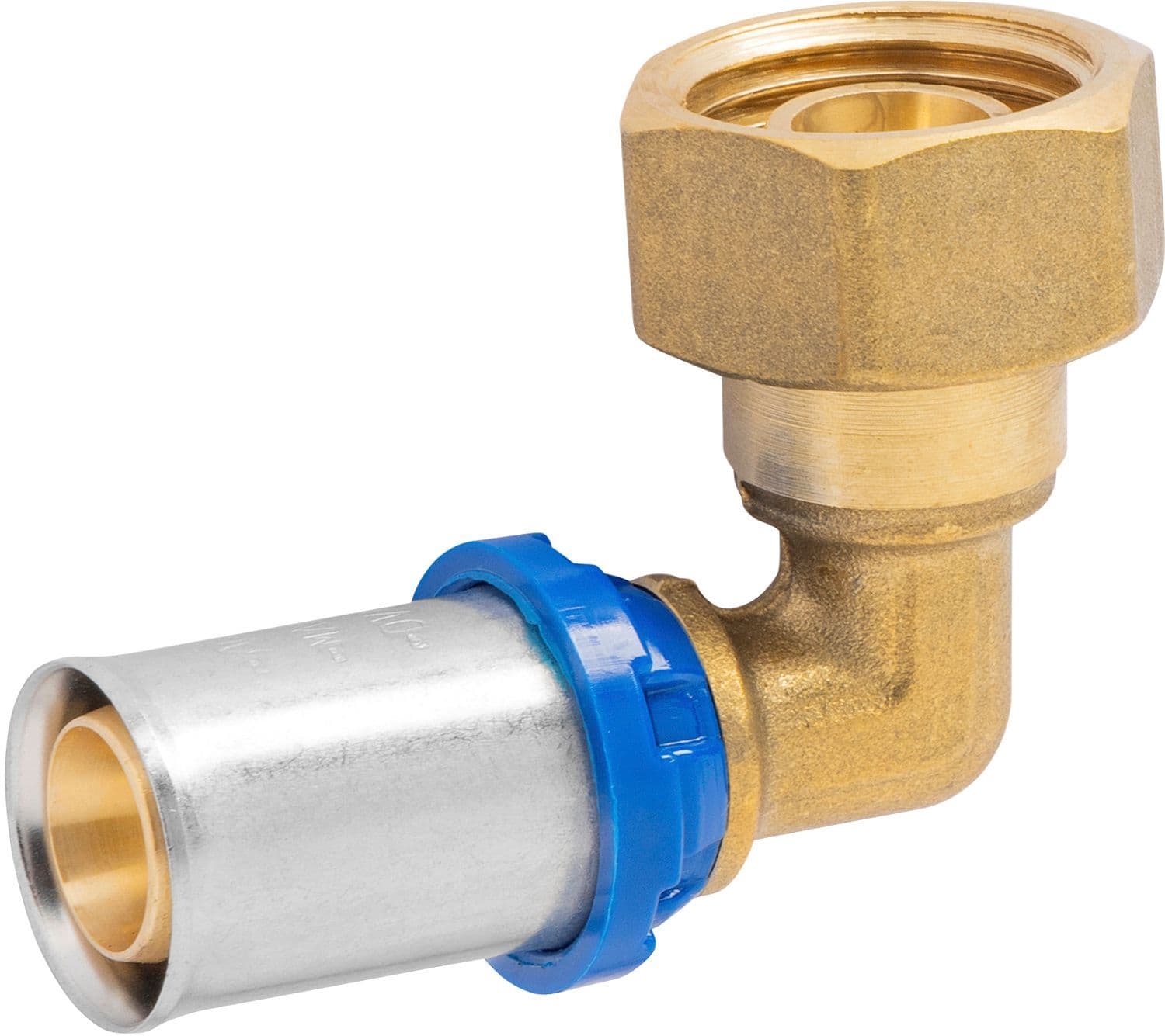 Elleboog met losse moer 16MM-1/2" ALUPEX