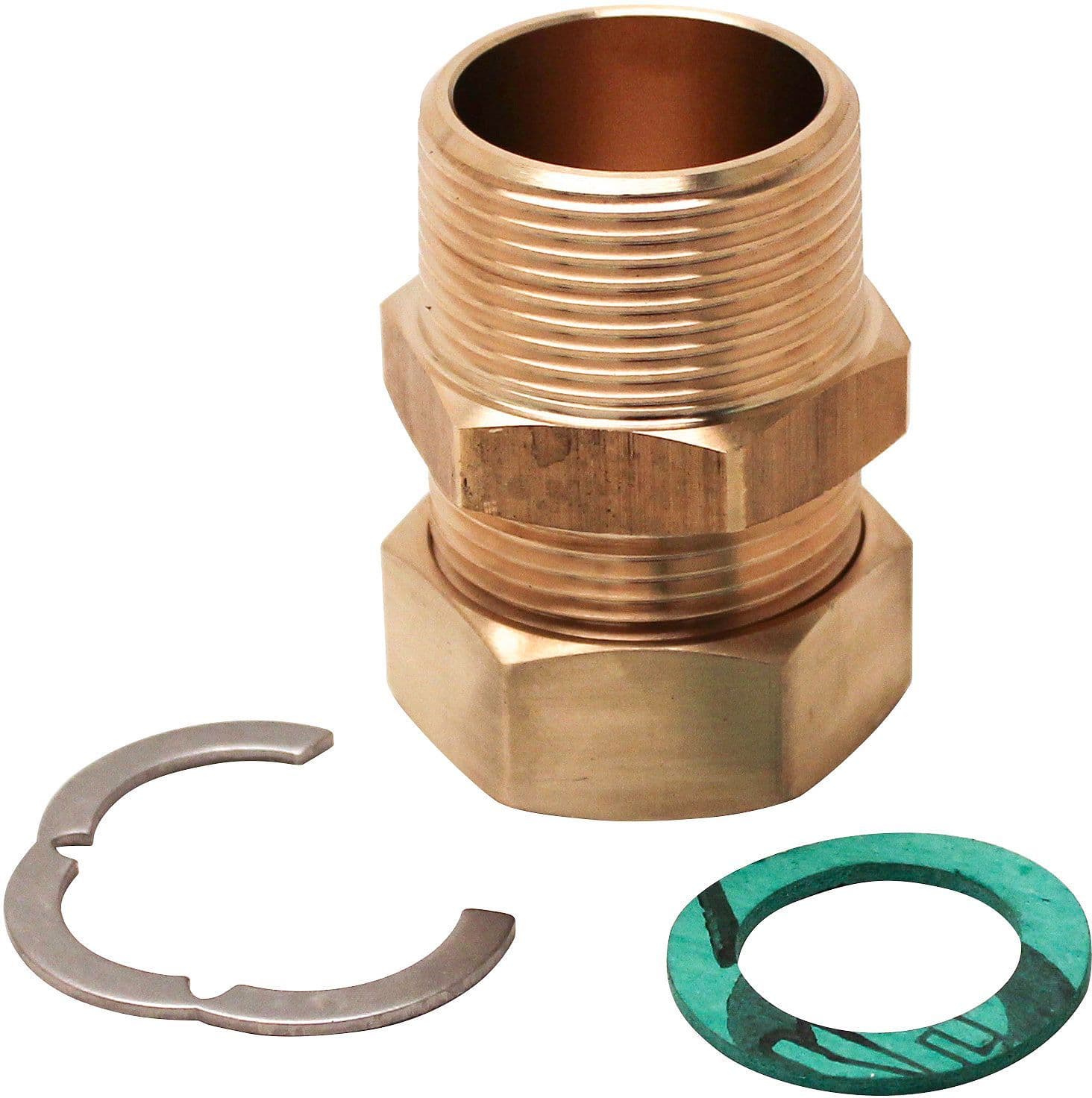 Set koppelingen voor inox flexibel cv+sanitair paktermo DN25 5/4"