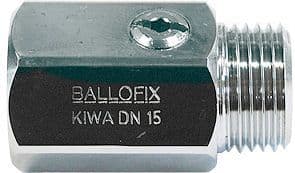 BALLOFIX BOLKRAAN RECHT 1/2"M-1/2"F CHR