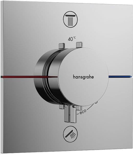 Afwerkset thermostaat +2FUNCTIE Comfort E HG chroom