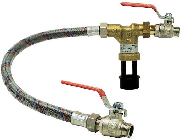 Vulset CV met bolkranen 3/4"MM met ca beveiliging 50CM